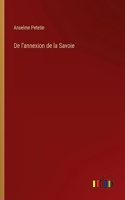 De l'annexion de la Savoie