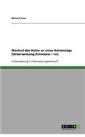Wechsel der Kette an einer Kettensäge (Unterweisung Zimmerer / -in): (German)