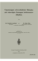 Umsetzungen schwerlöslicher Bleisalze mit wässerigen Lösungen kohlensaurer Alkalien