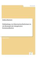 Einbindung von Internetwerbeformen in ein Konzept der integrierten Kommunikation