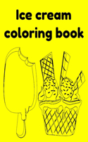 Ice cream coloring book