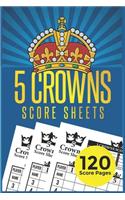 5 Crowns Score Sheets