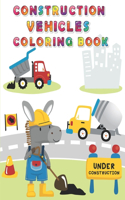 Construction Vehicles Coloring Book