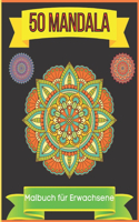 50 mandala Malbuch für Erwachsene: adult coloring books mandala coloring book for stress relief