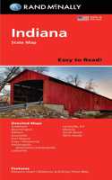 Rand McNally Easy to Read: Indiana State Map
