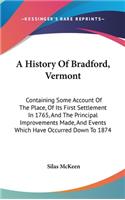 A History Of Bradford, Vermont