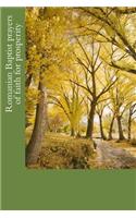 Romanian Baptist prayers of faith for prosperity