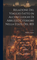 Relazione Del Viaggio Fatto in Alcuni Luoghi Di Abruzzo Citeriore Nella Etate Del 1831