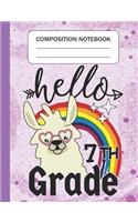 Hello 7th grade - Composition Notebook