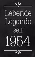 Lebende Legende 1954: DIN A5 - 120 Seiten Punkteraster - Kalender - Notizbuch - Notizblock - Block - Terminkalender - Abschied - Geburtstag - Ruhestand - Abschiedsgeschen