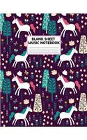 Blank Sheet Music Notebook