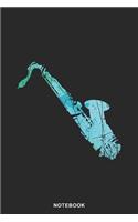 Saxophone Instrument Art Graphic Notebook