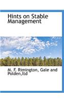 Hints on Stable Management