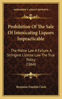 Prohibition Of The Sale Of Intoxicating Liquors Impracticable