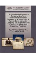 The Travelers Fire Insurance Company, New York Underwriters Insurance Company, et al., Petitioners, V. Ranney-Davis Mercantile Company. U.S. Supreme Court Transcript of Record with Supporting Pleadings
