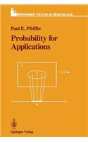 Probability for Applications