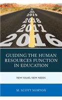 Guiding the Human Resources Function in Education