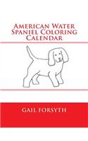 American Water Spaniel Coloring Calendar