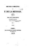 Oeuvres complètes de F. de la Mennais - Tome I