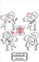 Notebook Journal Dot-grid, Graph, Lined, Blank No Lined Couples in Love: Small Pocket Notebook Journal Diary, (Blank Notebook Journal)
