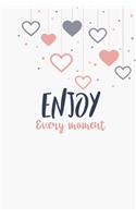 Enjoy Every moment Creative Simple Color Notebook gift with 100 pages
