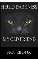 Face Black Cat Notebook: Blank Lined Notebook, Blank Lined Notebook to Write In for Notes, To Do Lists, Drawing, Meeting Note, Goal Setting, Christmas Halloween Gift
