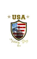 USA Victory Day: 6x9 120 pages quad ruled - Your personal Diary