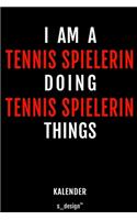 Kalender für Tennis Spieler / Tennis Spielerin