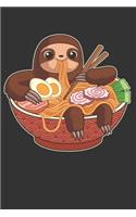 2020 Week To View Dated Planner Diary: 6x9 Inches Paperback Cute Kawaii Ramen Noodles Sloth Japanese Anime Manga
