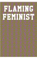 Flaming Feminist: Blank Ukelele Tab Notebook 6"x9" 120 Pages