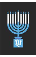 Hannukah Journal: Lit - Funny Hanukkah Gifts - Lit Diary: Medium College-Ruled Journey Diary, 110 page, Lined, 6x9 (15.2 x 22.9 cm)