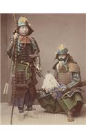 Guitar Tab Paper Notebook: Japanese Samurai Armor Portrait cover