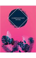 Composition Book: 150-Page Numbered Blank Page Full Pattern Notebook - 8.5 X 11 Perfect Bound Matte Softcover(Designer Notebooks)