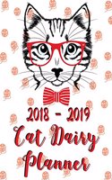 2018-2019 Cat Dairy Planner: Daily Planner and To Do List, 8.5"x11" sized, 108 Pages