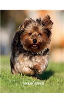 Yorkie Journal: 7.44 x 9.69 inch dog notebook, wide ruled composition book, yorshire notebook, 200 pages
