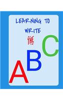 Learning to Write the ABC