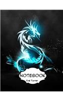 Notebook Journal : dragon: Pocket Notebook Journal Diary, 120 pages, 8.5 x 11 (Dot-Grid,Graph,Lined,Blank Notebook Journal)