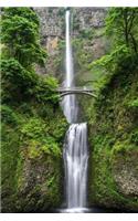 Waterfall behind a Bridge: 150 page lined 6 x 9 notebook/diary/journal