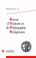 Revue d'Histoire Et de Philosophie Religieuses: (2020-4,100 Revue d'Histoire Et de Philosophie Religieuses)