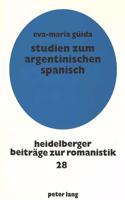 Studien zum argentinischen Spanisch