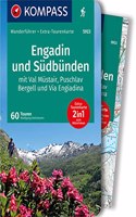 KOMPASS Wanderfuhrer Engadin und Sudbunden: Wanderfuhrer mit Extra-Tourenkarte 1:65000, 60 Touren, GPX-Daten zum Download.