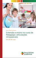 Extensão e ensino no curso de Pedagogia