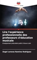 Lire l'expérience professionnelle des professeurs d'éducation musicale