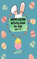 Happy Easter activity book for kids ages 4-8
