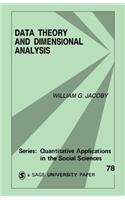 Data Theory and Dimensional Analysis