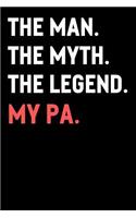 The Man The Myth The Legend My Pa