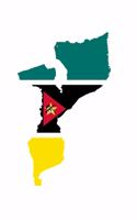 The Flag of Mozambique Overlaid on The Map of the African Nation Journal