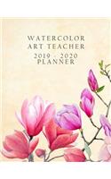 Watercolor Art Teacher Planner 2019-2020