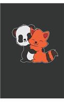 Red Panda Hugging Kawaii Panda Journal