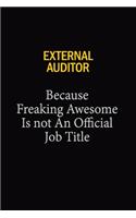 External Auditor Because Freaking Awesome Is Not An Official Job Title